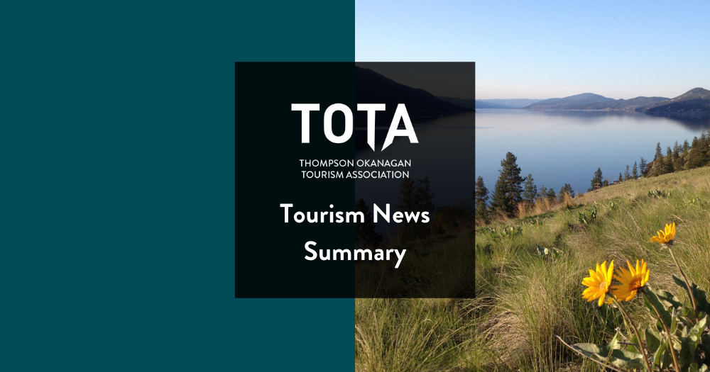 TOTA Tourism News Summary. Knox Mountain, Kelowna, Central Okanagan. Credit - Tourism Kelowna, Chris Lewis-1